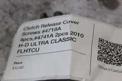 Clutch Release Cover Screws #4718A 4pcs,#4741A 2pcs 2010 H-D ULTRA CLASSIC FLHTC