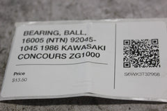 BEARING, BALL, 16005 (NTN) 92045-1045 1986 KAWASAKI CONCOURS ZG1000