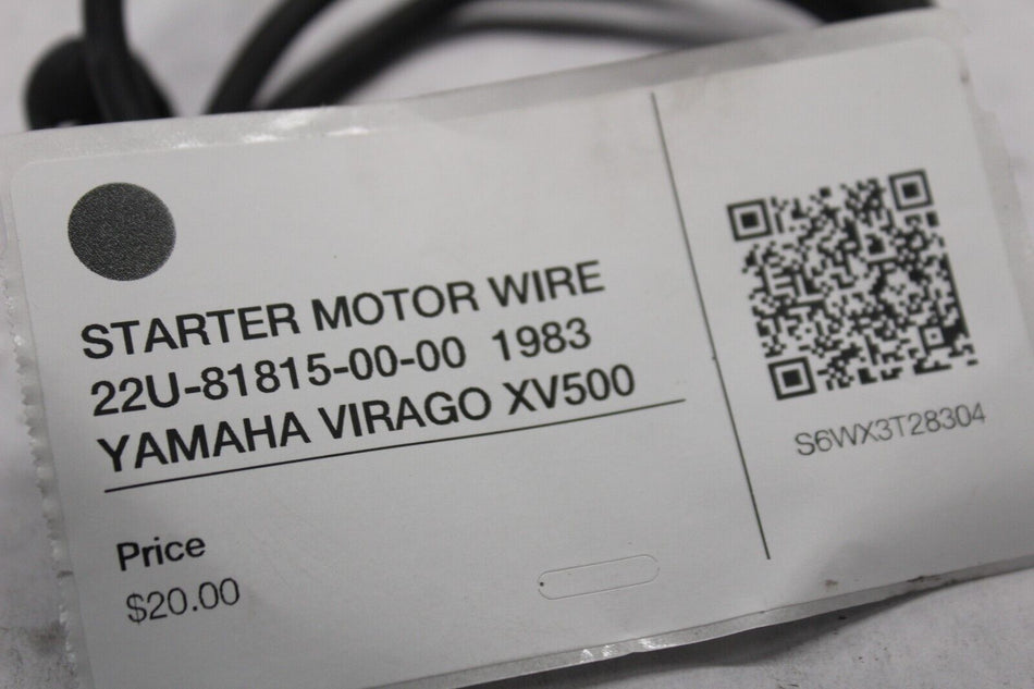 STARTER MOTOR WIRE 22U-81815-00-00  1983 YAMAHA VIRAGO XV500