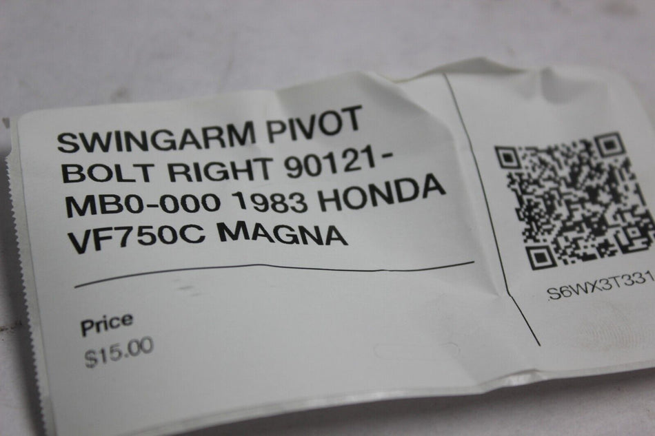 SWINGARM PIVOT BOLT RIGHT 90121-MB0-000 1983 HONDA VF750C MAGNA