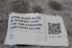 CHAIN GUIDE PLATE W/ SCREWS 13169-1748 1986 KAWASAKI CONCOURS ZG1000