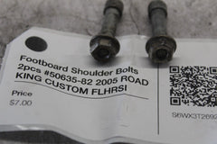 Footboard Shoulder Bolts 2pcs #50635-82 2005 ROAD KING CUSTOM FLHRSI