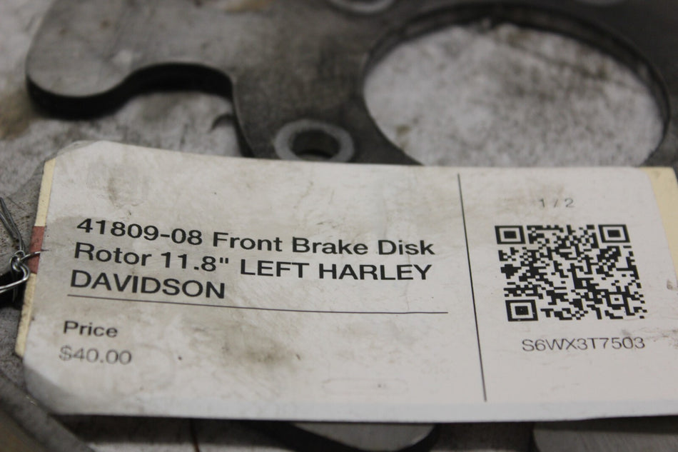 41809-08 Front Brake Disk Rotor 11.8" LEFT HARLEY DAVIDSON