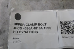 UPPER CLAMP BOLT 4PCS 4326A,4816A 1995 HD DYNA FXDS