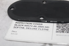 INSPECTION COVER BLACK 60572-86 2005 HD SOFTAIL DELUXE FLSTNI