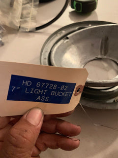 Harley Davidson 7” Light Bucket And Mounting Ring Assembly