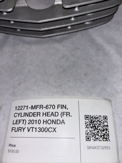 12271-MFR-670 FIN, CYLINDER HEAD (FR. LEFT) 2010 HONDA FURY VT1300CX