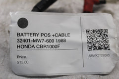 BATTERY POS +CABLE 32401-MW7-600 1988 HONDA CBR1000F