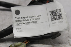 Turn Signal Switch Left 35200-MM5-670 1988 HONDA CBR1000F