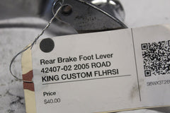 Rear Brake Foot Lever 42407-02 2005 ROAD KING CUSTOM FLHRSI