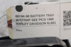 66194-98 BATTERY TRAY W/STRAP SEE PICS 1998 HARLEY DAVIDSON XL883