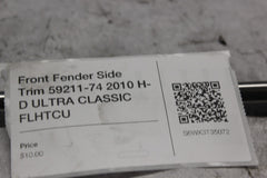 Front Fender Side Trim 59211-74A 2010 H-D ULTRA CLASSIC FLHTCU