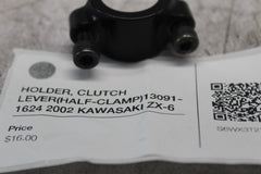 HOLDER, CLUTCH LEVER (HALF-CLAMP) 13091-1624 2002 KAWASAKI ZX-6