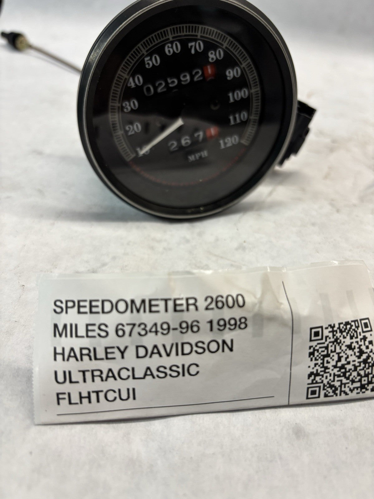 Flht Speedometer SPEEDOMETER 2600 MILES 67349-96 1998 HARLEY DAVIDSON ULTRACLASSIC FLHT ...