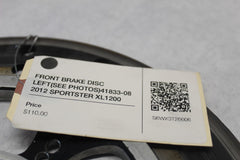 AFTERMARKET FRONT BRAKE DISC LEFT (SEE PHOTOS) 41833-08 2012 SPORTSTER XL1200