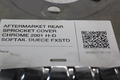 AFTERMARKET REAR SPROCKET COVER CHROME 2001 H-D SOFTAIL DUECE FXSTD