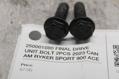 250001080 FINAL DRIVE UNIT BOLT 2PCS 2023 CAN AM RYKER SPORT 900 ACE