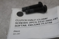 CLUTCH HALF-CLAMP SCREWS 2PCS 4132 2005 HD SOFTAIL DELUXE FLSTNI