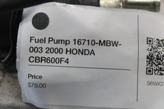 Fuel Pump 16710-MBW-003 2000 HONDA CBR600F4