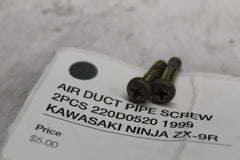 AIR DUCT PIPE SCREW 2PCS 220D0520 1999 KAWASAKI NINJA ZX-9R