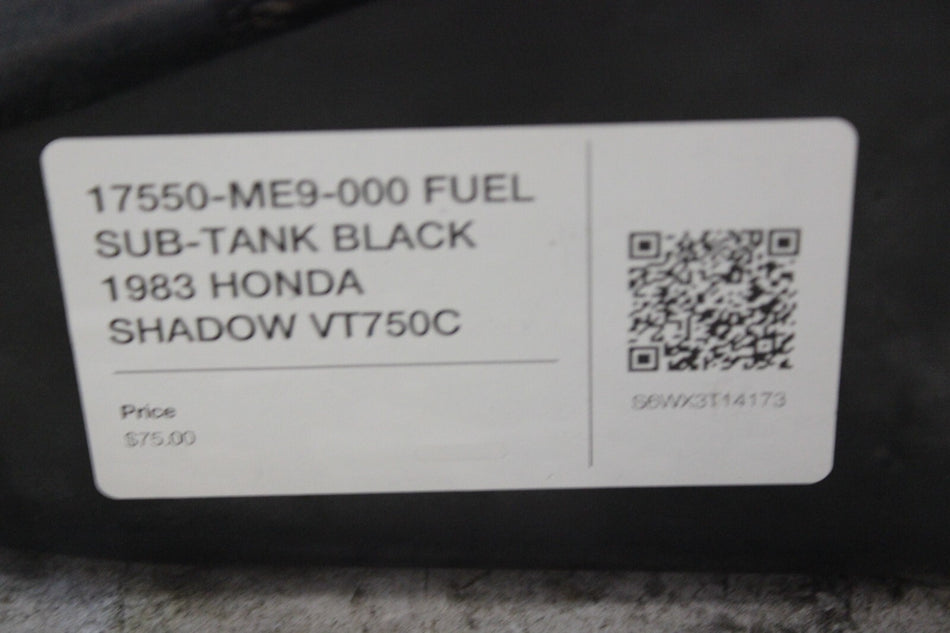 17550-ME9-000 FUEL SUB-TANK BLACK 1983 HONDA SHADOW VT750C