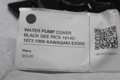 WATER PUMP COVER BLACK SEE PICS 16142-1073 1988 KAWASAKI EX500