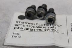 STARTING CLUTCH BOLT 3PCS 120CA0816 1982 KAW SPECTRE KZ1100