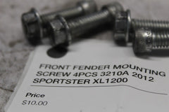 FRONT FENDER MOUNTING SCREW 4PCS 3210A 2012 SPORTSTER XL1200