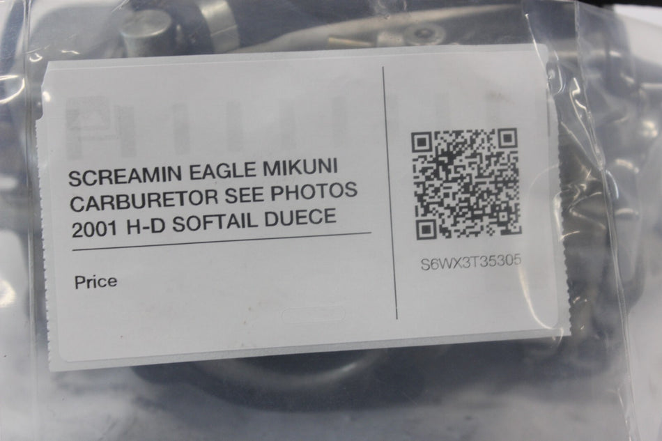 SCREAMIN EAGLE MIKUNI CARBURETOR SEE PHOTOS 2001 H-D SOFTAIL DUECE FXSTD