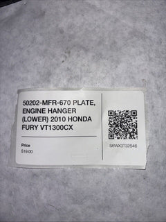 50202-MFR-670 PLATE, ENGINE HANGER (LOWER) 2010 HONDA FURY VT1300CX