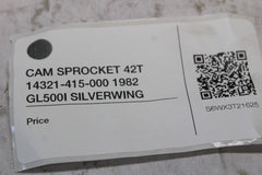 CAM SPROCKET 42T 14321-415-000 1982 GL500I SILVERWING