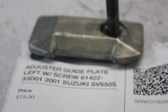 ADJUSTER GUIDE PLATE LEFT W/ SCREW 61422-33D01 2001 SUZUKI SV650S