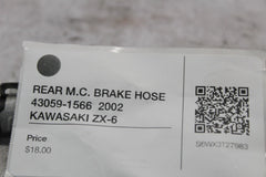 REAR M.C. BRAKE HOSE 43059-1566  2002 KAWASAKI ZX-6