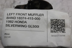 LEFT FRONT MUFFLER BAND 18374-415-000 1982 HONDA SILVERWING GL500I