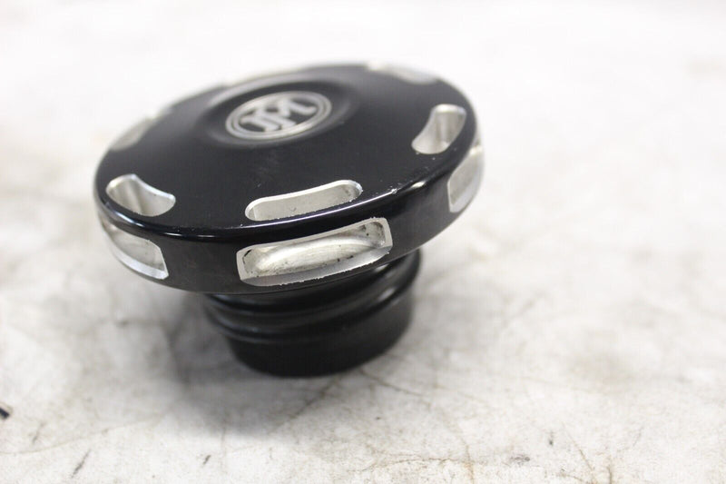 PERFORMANCE MACHINE GAS CAP BLACK/SILVER ANODIZED 2012 SPORTSTER XL1200