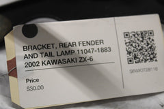 BRACKET, REAR FENDER AND TAIL LAMP 11047-1883  2002 KAWASAKI ZX-6