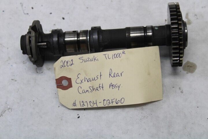 OEM Suzuki Motorcycle 2002 Suzuki TL1000 Exhaust Rear Camshaft #12704-02F60