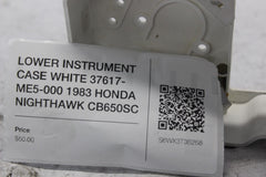 LOWER INSTRUMENT CASE WHITE 37617-ME5-000 1983 HONDA NIGHTHAWK CB650SC