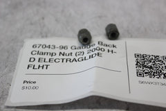 67043-96 Gauge Back Clamp Nut (2) 2000 H-D ELECTRAGLIDE FLHT