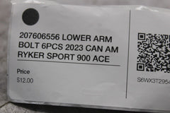 207606556 LOWER ARM BOLT 6PCS 2023 CAN AM RYKER SPORT 900 ACE