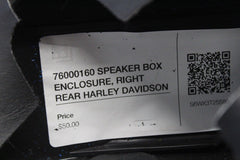 76000160 SPEAKER BOX ENCLOSURE, RIGHT REAR HARLEY DAVIDSON