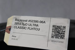 Backrest #52395-06A 2010 H-D ULTRA CLASSIC FLHTCU