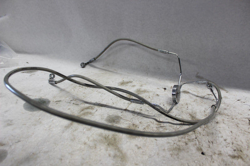 BRAIDED FRONT BRAKE LINE DUAL DISC ABS 52