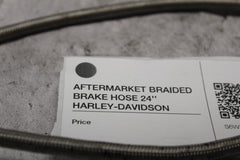 AFTERMARKET BRAIDED BRAKE HOSE 24'' HARLEY-DAVIDSON