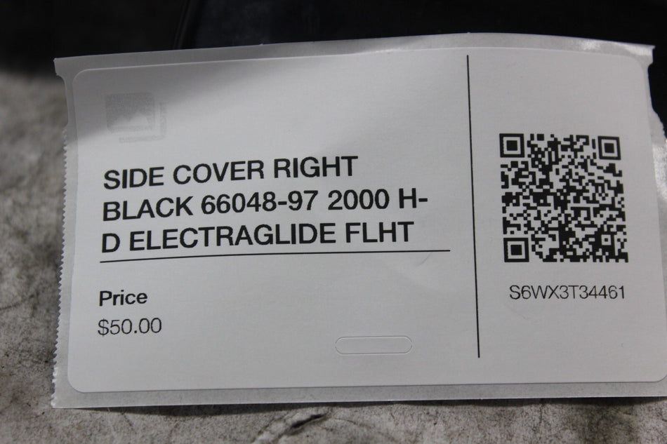 SIDE COVER RIGHT BLACK 66048-97 2000 H-D ELECTRAGLIDE FLHT