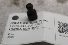 BREATHER TUBE PLUG 17370-419-700  1988 HONDA CBR1000F