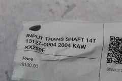 INPUT TRANS SHAFT 14T 13127-0004 2004 KAW KX250F