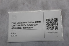 Fork Leg Lower Slider 49MM LEFT HARLEY DAVIDSON 45400022, 45500109