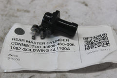 REAR MASTER CYLINDER CONNECTOR 43505-463-006 1982 GOLDWING GL1100A