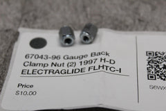 67043-96 Gauge Back Clamp Nut (2) 1997 H-D ELECTRAGLIDE FLHTC-I